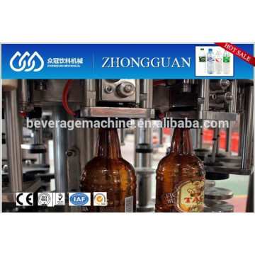 Automatic 3 in 1 Glass Bottle Filling Machine For Carbonated Soft Drink